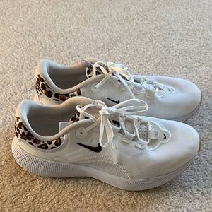 Nike White Leopard Print Women's Sneakers